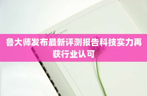 鲁大师发布最新评测报告科技实力再获行业认可