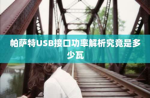 帕萨特USB接口功率解析究竟是多少瓦