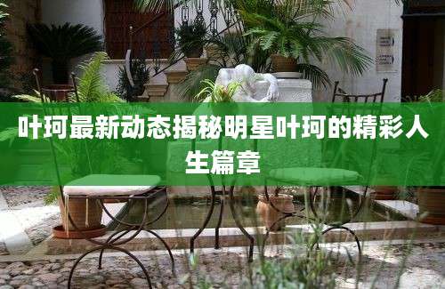 叶珂最新动态揭秘明星叶珂的精彩人生篇章