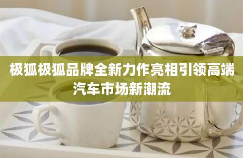 极狐极狐品牌全新力作亮相引领高端汽车市场新潮流