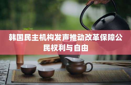 韩国民主机构发声推动改革保障公民权利与自由