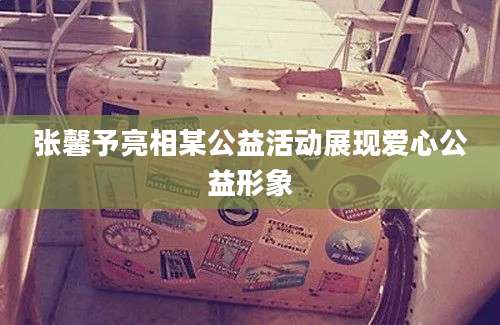 张馨予亮相某公益活动展现爱心公益形象