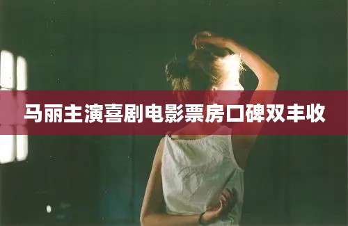 马丽主演喜剧电影票房口碑双丰收