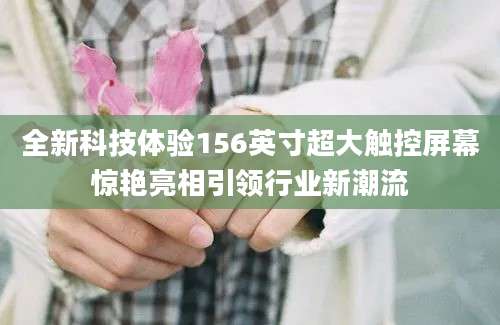 全新科技体验156英寸超大触控屏幕惊艳亮相引领行业新潮流
