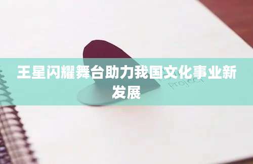 王星闪耀舞台助力我国文化事业新发展