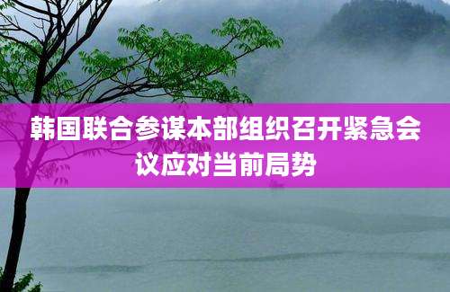 韩国联合参谋本部组织召开紧急会议应对当前局势