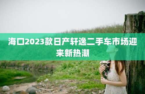 海口2023款日产轩逸二手车市场迎来新热潮