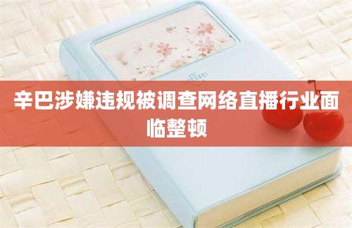 辛巴涉嫌违规被调查网络直播行业面临整顿