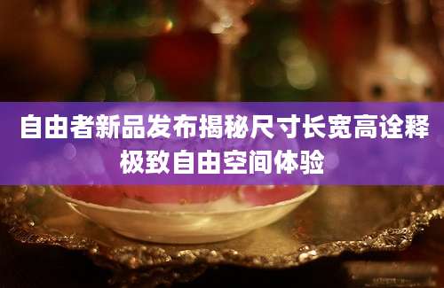 自由者新品发布揭秘尺寸长宽高诠释极致自由空间体验