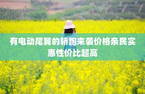 有电动尾翼的轿跑来袭价格亲民实惠性价比超高