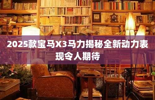 2025款宝马X3马力揭秘全新动力表现令人期待