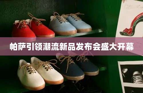 帕萨引领潮流新品发布会盛大开幕