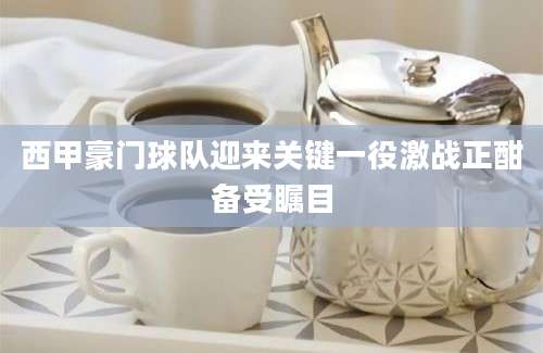 西甲豪门球队迎来关键一役激战正酣备受瞩目