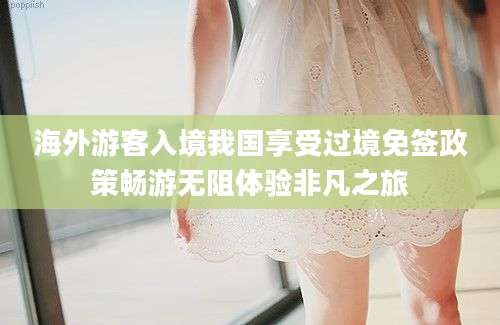 海外游客入境我国享受过境免签政策畅游无阻体验非凡之旅