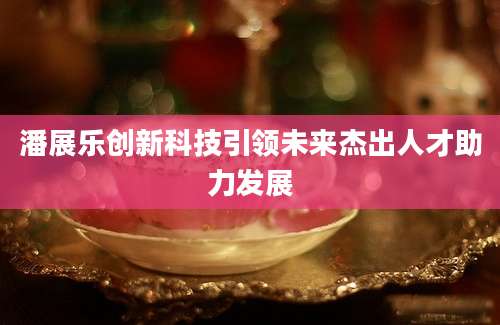 潘展乐创新科技引领未来杰出人才助力发展