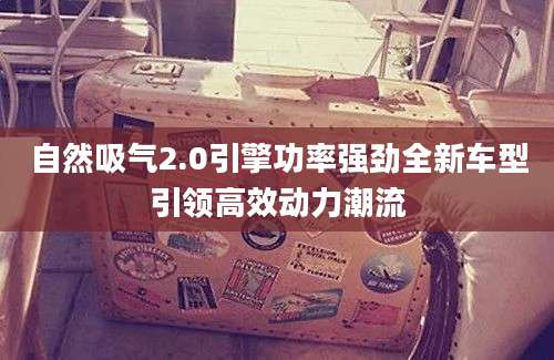自然吸气2.0引擎功率强劲全新车型引领高效动力潮流