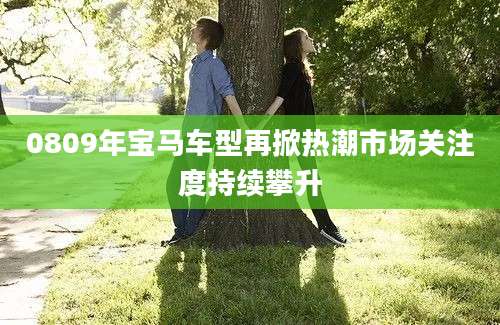 0809年宝马车型再掀热潮市场关注度持续攀升