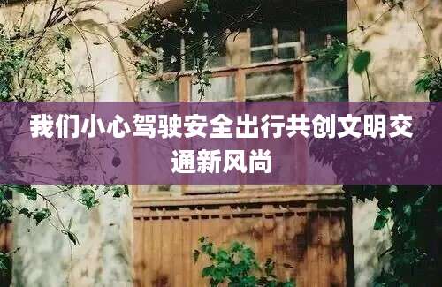 我们小心驾驶安全出行共创文明交通新风尚