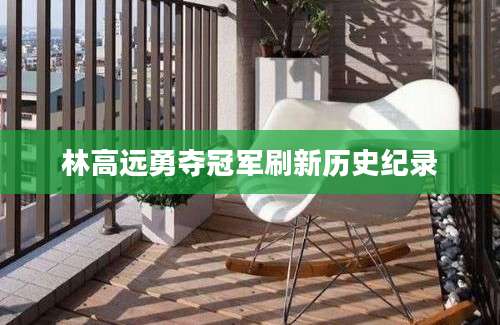 林高远勇夺冠军刷新历史纪录