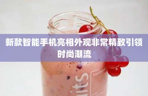 新款智能手机亮相外观非常精致引领时尚潮流