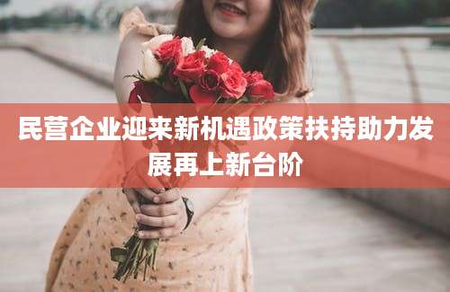 民营企业迎来新机遇政策扶持助力发展再上新台阶
