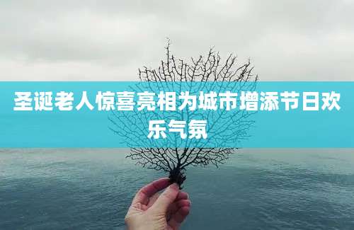 圣诞老人惊喜亮相为城市增添节日欢乐气氛