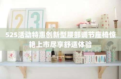 525活动特惠创新型腰部调节座椅惊艳上市尽享舒适体验