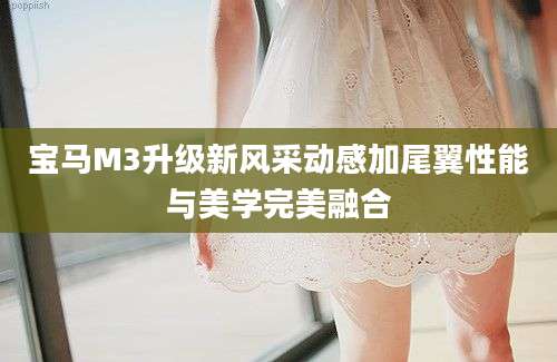 宝马M3升级新风采动感加尾翼性能与美学完美融合