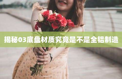 揭秘03底盘材质究竟是不是全铝制造
