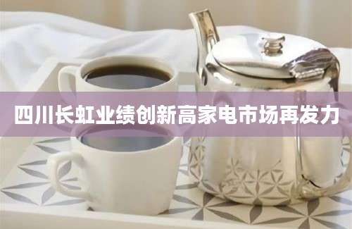 四川长虹业绩创新高家电市场再发力