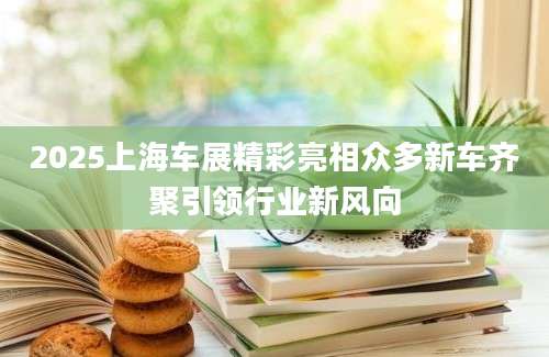 2025上海车展精彩亮相众多新车齐聚引领行业新风向