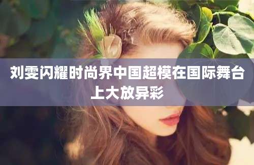 刘雯闪耀时尚界中国超模在国际舞台上大放异彩