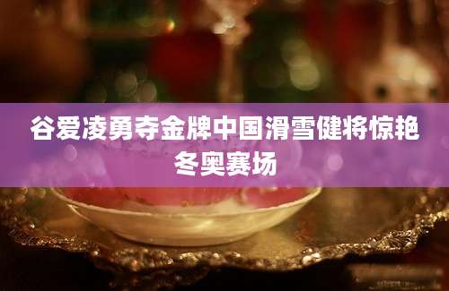 谷爱凌勇夺金牌中国滑雪健将惊艳冬奥赛场
