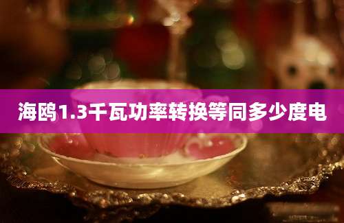海鸥1.3千瓦功率转换等同多少度电
