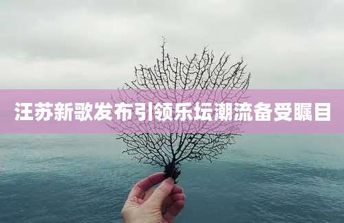 汪苏新歌发布引领乐坛潮流备受瞩目