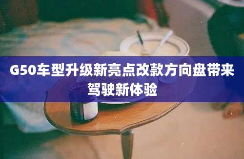 G50车型升级新亮点改款方向盘带来驾驶新体验