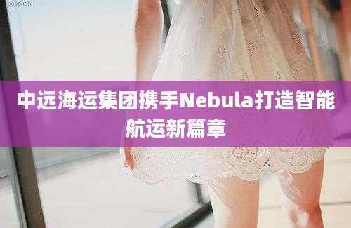 中远海运集团携手Nebula打造智能航运新篇章
