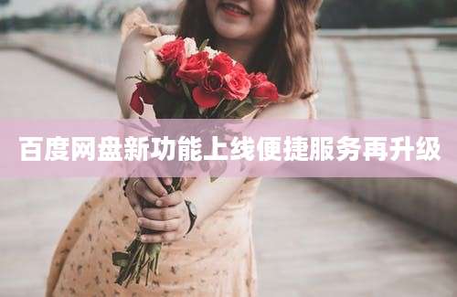 百度网盘新功能上线便捷服务再升级