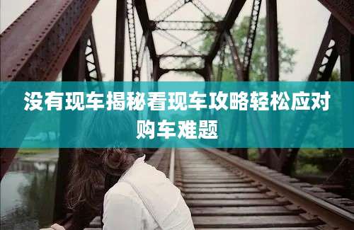 没有现车揭秘看现车攻略轻松应对购车难题