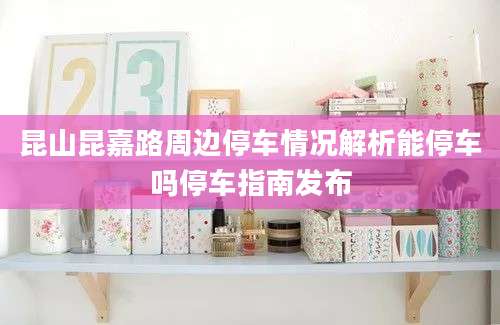 昆山昆嘉路周边停车情况解析能停车吗停车指南发布