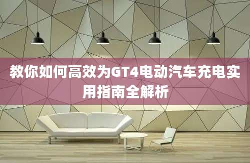 教你如何高效为GT4电动汽车充电实用指南全解析