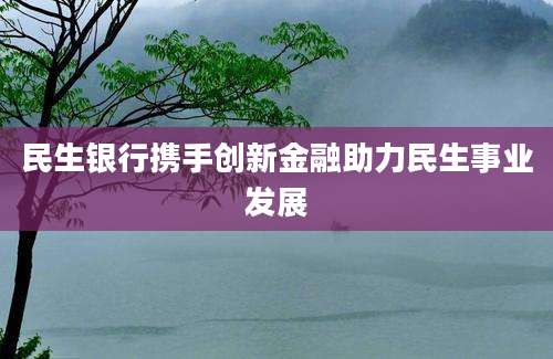 民生银行携手创新金融助力民生事业发展