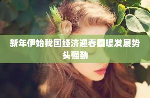 新年伊始我国经济迎春回暖发展势头强劲