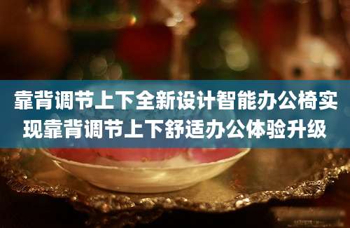 靠背调节上下全新设计智能办公椅实现靠背调节上下舒适办公体验升级