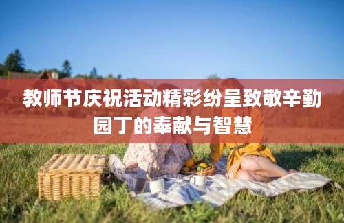 教师节庆祝活动精彩纷呈致敬辛勤园丁的奉献与智慧