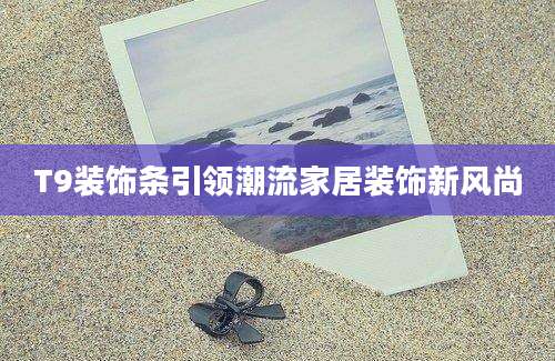 T9装饰条引领潮流家居装饰新风尚
