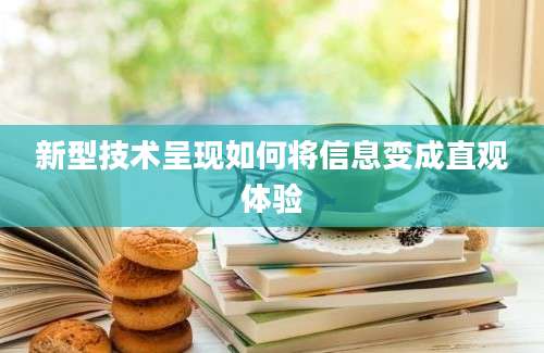新型技术呈现如何将信息变成直观体验