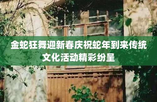 金蛇狂舞迎新春庆祝蛇年到来传统文化活动精彩纷呈