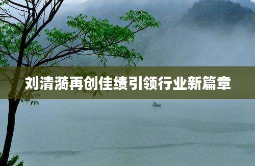 刘清漪再创佳绩引领行业新篇章
