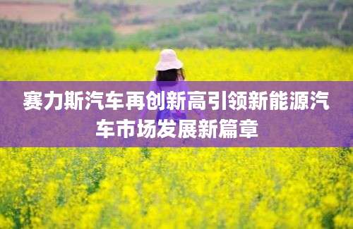 赛力斯汽车再创新高引领新能源汽车市场发展新篇章
